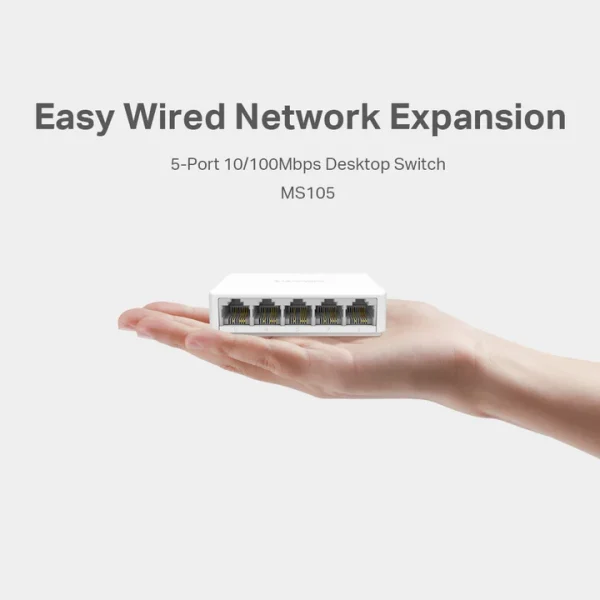 MS105 5-Port 10/100Mbps Desktop Switch - Image 3