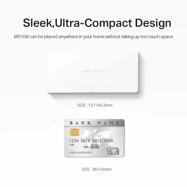 MS108 8-Port 10/100Mbps Desktop Switch - Image 2