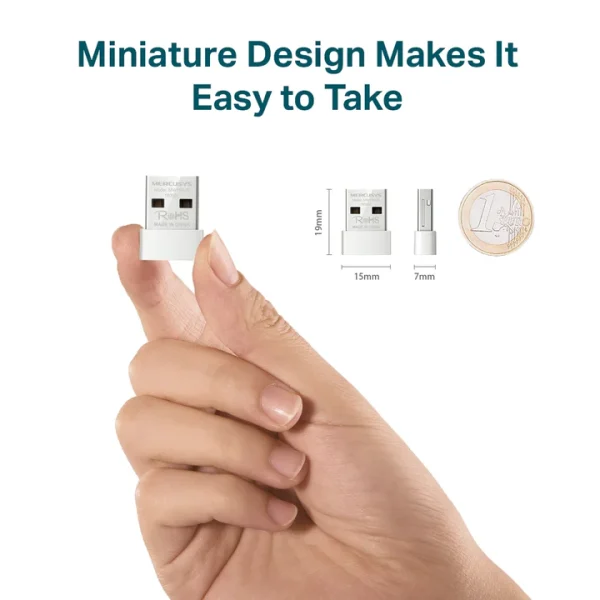 MW150US N150 Wireless Nano USB Adapter - Image 3