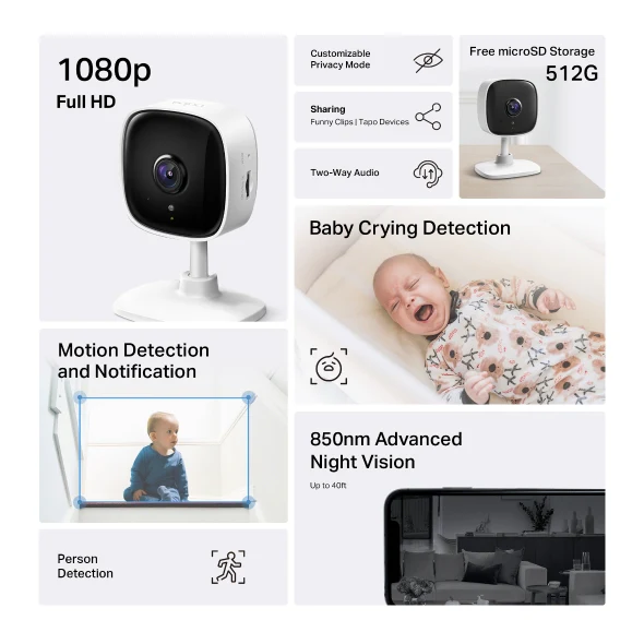Tapo C100 Home Security Wi-Fi Camera - Image 4